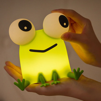 UNZAG Creative Frog Lamp Color Changing LED Portable Touch Lamp-USB Rechargeable Kids Night Lamp(10.4 cm, Warm White)