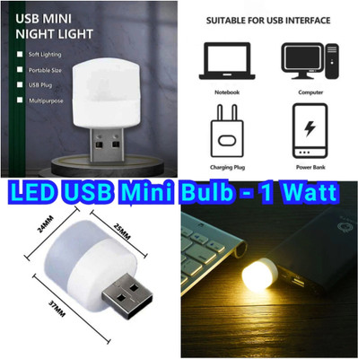 Radha 1 W Basic Round Plug & Play LED Bulb(White, Pack of 10)