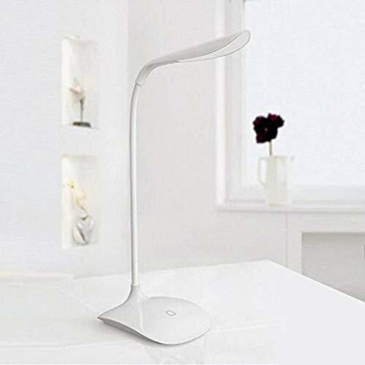 ZOLLYZZ Rechargeable LED Touch On/Off Switch USB Charging(White) Study Lamp_TL861_L1958 Study Lamp(35 cm, White)