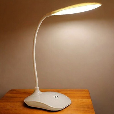 AKR Powerful Rechargeable Emergency Table Lamp (White)_262 Study Lamp(30 cm, White)