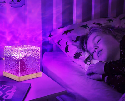 NKL 3D Ocean Wave Projector Lamp Romantic LED Night Light With Remote_VR162 Night Lamp(6 cm, Multicolor)