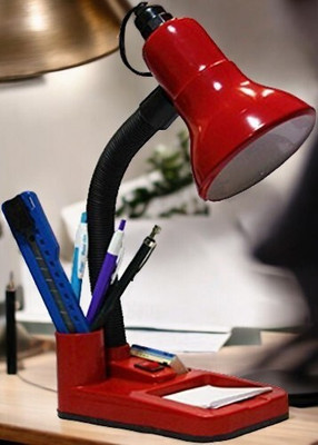 spark world HomeDecorTableLamp-TL040 Table Lamp(22 cm, Red)