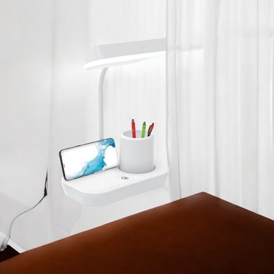 HASRU Table Lamp for studying_96 Table Lamp(12 cm, White)