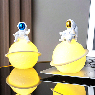 Wodec ASTRONAUT ELEGANT TABLE LAMP-LED LIGHT Table Lamp(13.5 cm, Yellow)