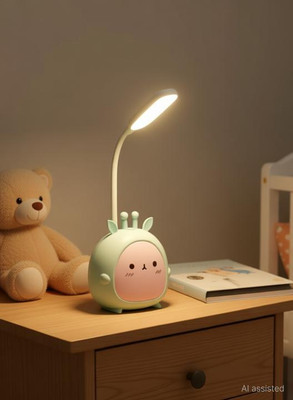 TEQTIS Magic plus Desk Study Lamp for Kids - Rechargeable USB LED Cute Cartoon lamp Study Lamp(26 cm, Multicolor)