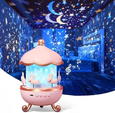 GRANTHI ENTERPRISE Starry Cabin Star Projector Night Light with 72 Light Modes & 6 Projections Night Lamp(18 cm, Multicolor)