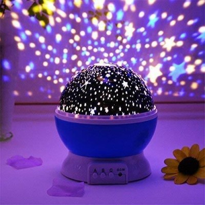 UZAN Sky Star Master Night Projector Lamp with USB Night Lamp(14.7 cm, Blue)