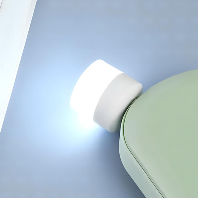 Radha 1 W Basic Round Plug & Play LED Bulb(White, Pack of 10)