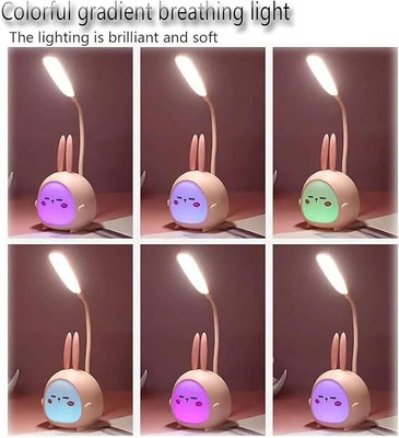 ISHANI Table Stylish for Study Table Aesthetic LED Desk Light Study Lamp(5 cm, Multicolor)