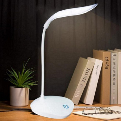 AKR LED Touch On/Off Switch Desk Lamp Children Eye Protection Student Study Reading Study Lamp(31 cm, White)