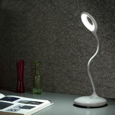 LOVATO RL Table Desk Lamp Led Light For Study Office Bedroom Rechargeable 360 Spiral Flexible Study Lamp(30 cm, White)