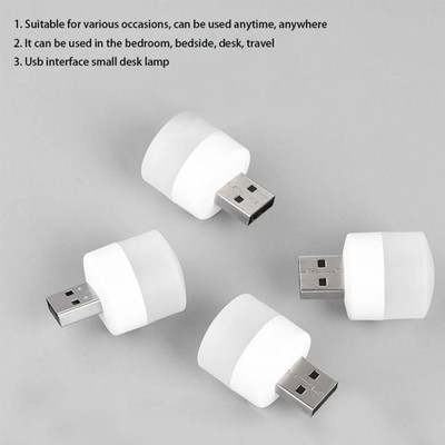 BLACK MIRROR Portable Home Mini USB Night Lights Bulb for Bathroom Car Nursery Kitchen USB Cabinet with USB 2.0 and USB 3.0 Ports Compatible with Computer(Special)