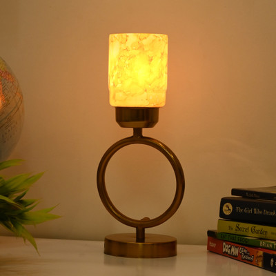 AFAST Decorative Table Lamp, Stylish Night Lamp, LED Compatible- A139 Table Lamp(30.5 cm, Yellow)