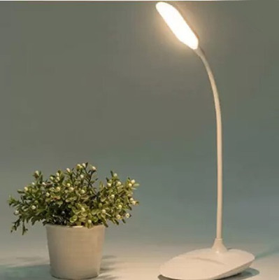 AKR Student Study Reading Dimmer Led Table Lamps White Desk Light Lamp Study Lamp(31 cm, White)
