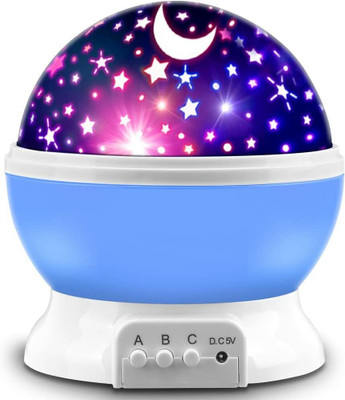 MOMENTIME Trendy Star Projector, Night Light Lamp Fun Birthday Gifts for 1-4-6-14 Year Old Table Lamp(15 cm, Multicolor)