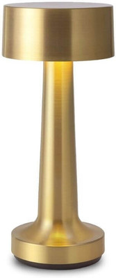 The Artment Decorative Quadrilateral Shape Table Night Lamp For Home/Living Room Decoration Night Lamp(24 cm, Gold)