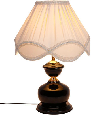 Devansh Off-White Vinatge Shade Iron Lamp For Bedroom, Table Desk Table Lamp(41.91 cm, Off White)