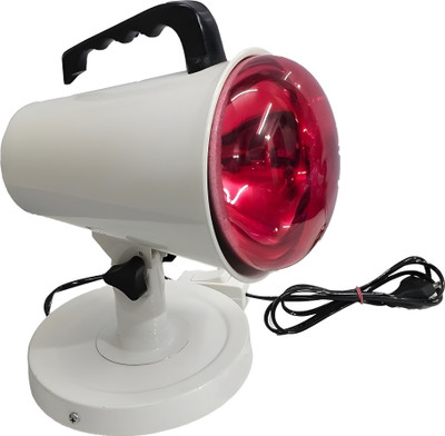 MEDSOR IMPEX Heat Therapy Lamp | Deep-Penetration Infrared Light | Infrared Pain Relief Lamp Table Lamp(18 cm, White, Red)