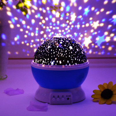 SBIT GPS POINT Star Master Rotating 360 Degree Kids Toys Moon Light Projector For Diwali Night Lamp(13 cm, Multicolor)