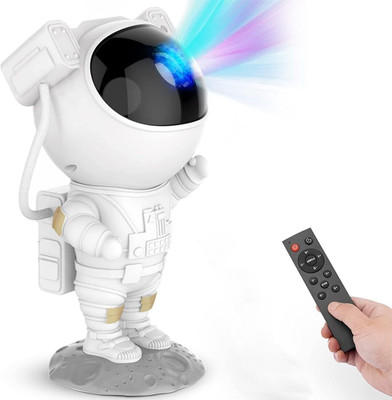 grofly Astronaut Galaxy Projector Night Light, with Remote Control Night Lamp(23 cm, White)