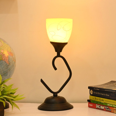 AFAST Decorative Table Lamp, Stylish Night Lamp, LED Compatible- A58 Table Lamp(33 cm, Yellow)