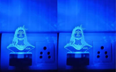 DIONA Shiva Adiyogi 3D LED Night Lamp Illusion 7 Colour Changing Light Home Decor Night Lamp(10 cm, Multicolor)
