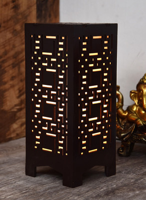 Mohit Enterprises Handcrafted Elegance Perfect for Ambiance in Any Room 1 Table Lamp(25.5 cm, Brown)