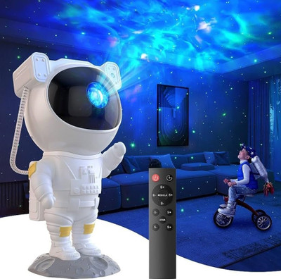 Jaaro Astronaut Night Light Star Projector, Nebula Ceiling Lamp with 8 Modes Night Lamp(13 cm, Multicolor)