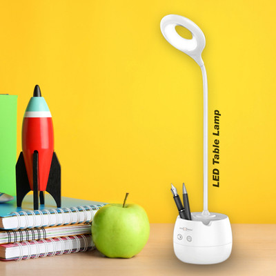 Pick Ur Needs Rechargeable Study Table Desk Lamp On/Off Switch With Lithium Battery LED Study Lamp(5 cm, Beige)
