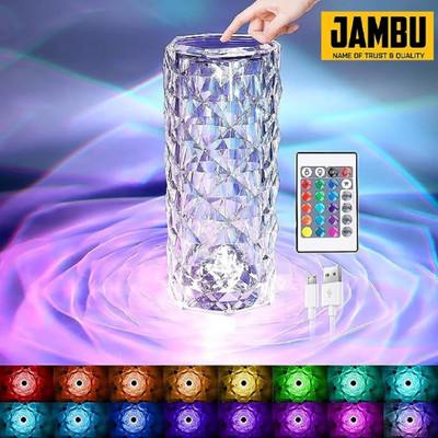 MAKD DIAMOND CRYSTAL LAMP A319 Table Lamp(6 cm, Multicolor)