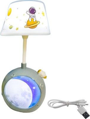 WISHKEY USB Rechargeable Space Theme LED Study Lamp with Adjustable Brightness Modes Study Lamp(22 cm, Grey)