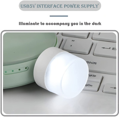WebDealz Mini Usb LED Portable & Multi-Purpose Light Lamp X10.64 (Pack of 10) Night Lamp(2.5 cm, Random Colour)