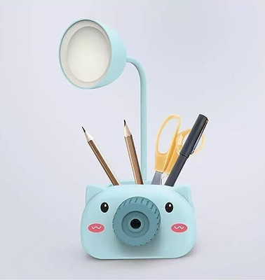 ML Sweliya Multipurpose Cute Piggy Desk Lamp with Pencil Pen Holder Led Table USB Study Lamp(10 cm, Multicolor)