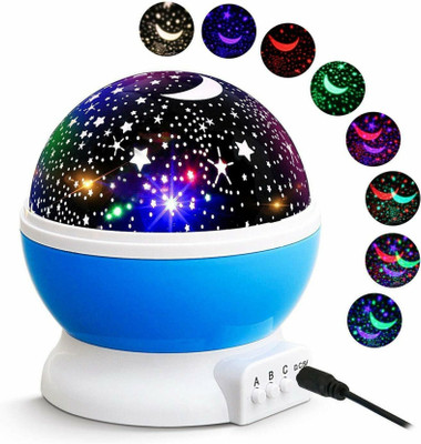 MOMENTIME Trendy Romantic Sky Star Master Light Projector Baby Sleep Lighting USB.. Table Lamp(15 cm, Multicolor)
