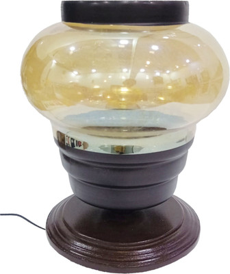 SAVORADE Decorative Table Lamp(6 cm, Brown)