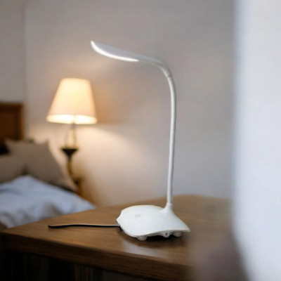REXBURG USB LED Desk Lamp Table-07 Study Lamp(10 cm, White)