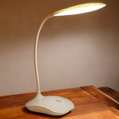 AKR Powerful Rechargeable Emergency Table Lamp (White)_293 Study Lamp(30 cm, White)
