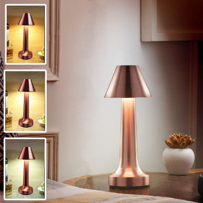 Around LED Table Lamp Table Lamp(21 cm, Gold)