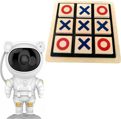 Premio Coppex Galaxy Astronaut Projector With Bluetooth Speaker Night Lamp(23 cm, White (Free Tic Tac Toe))