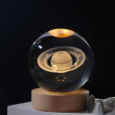 Sample Crystal Table lamp Aesthetic Bedroom Lights Table Lamp(10.2 cm, Brown)
