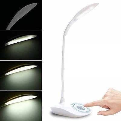 BHAJANLAL GREENERY USB Desk Lamp | Digital Touch On/Off Switch Table Lamp -GB5_L235 Study Lamp(31 cm, Dense White)