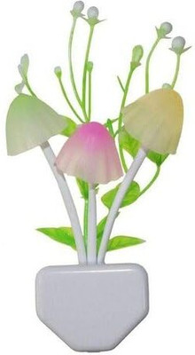SKETWARE Kids Room Magic 3D LED Night Lamp with Plug Smart Sensor auto On/Off Flowers Night Lamp(10 cm, Multicolor)