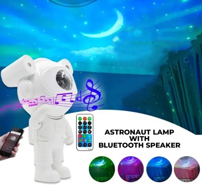 MOBIZAC Astronaut Galaxy Projector Lamp with Speaker Starry Nebula Space Lamp for Room Night Lamp(17 cm, White)