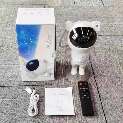 INTICKCRAFT USB ASTRONAUT GALAXIES NIGHT PROJECTOR LIGHT Night Lamp(10 cm, Multicolor)