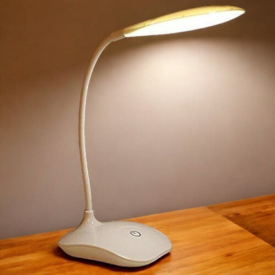 AKR Powerful Rechargeable Emergency Table Lamp (White)_222 Study Lamp(30 cm, White)
