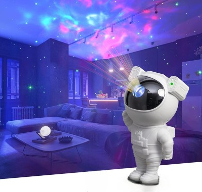 UNZAG Robot Lamp/Star Projector Galaxy Lamp/Star Projector Night Lights Night Lamp(22.5 cm, White)