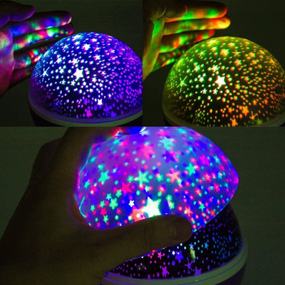 NH WORLD Rotating 360 Degree Moon Night Light Lamp Projector with Colors & USB Cable Night Lamp(5 cm, Multicolor)