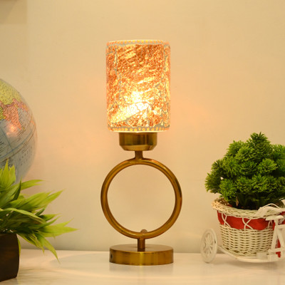 AFAST Decorative Table Lamp, Stylish Night Lamp, LED Compatible- A92 Table Lamp(34.5 cm, Orange)