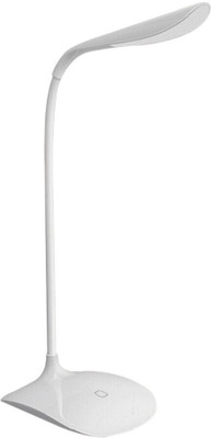 BHAJANLAL GREENERY Rechargeable & Flexible with three power options LE59_TL1028_L215_L2902 Table Lamp(35 cm, White)
