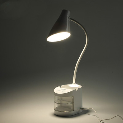 Sanjana Collections 5 in 1 Study Lamp LED Touch On/Off Switch Desk Lamp Plastic Table Lamp Study Lamp(50 cm, White)